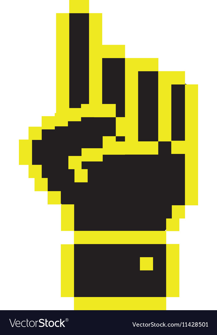 Cursor concept in form of hand shape