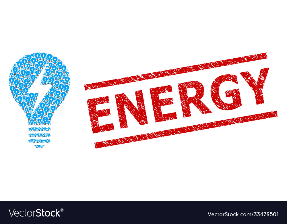 Electric bulb recursive composition vector image Electric bulb recursive composition