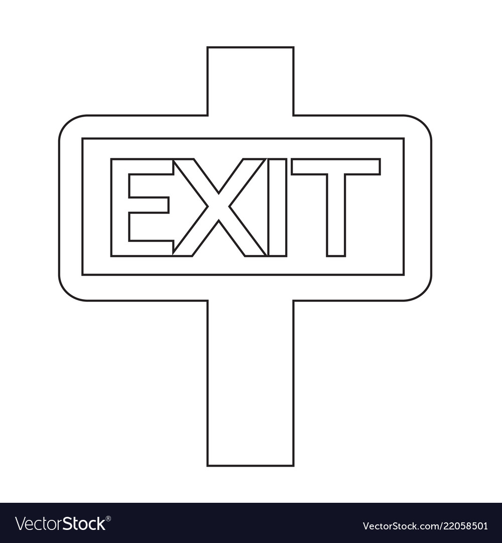 Exit icon design
