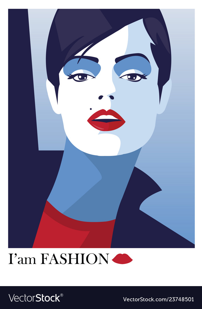 Fashion woman in style pop art