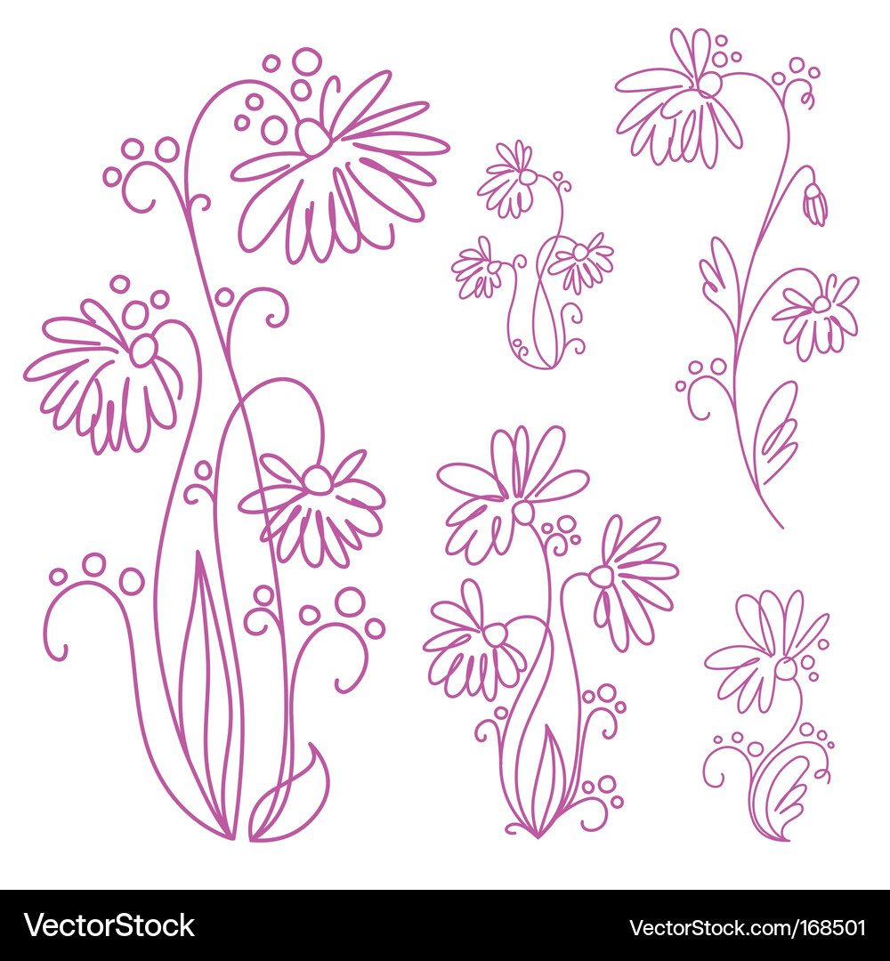 Flowers Royalty Free Vector Image - VectorStock