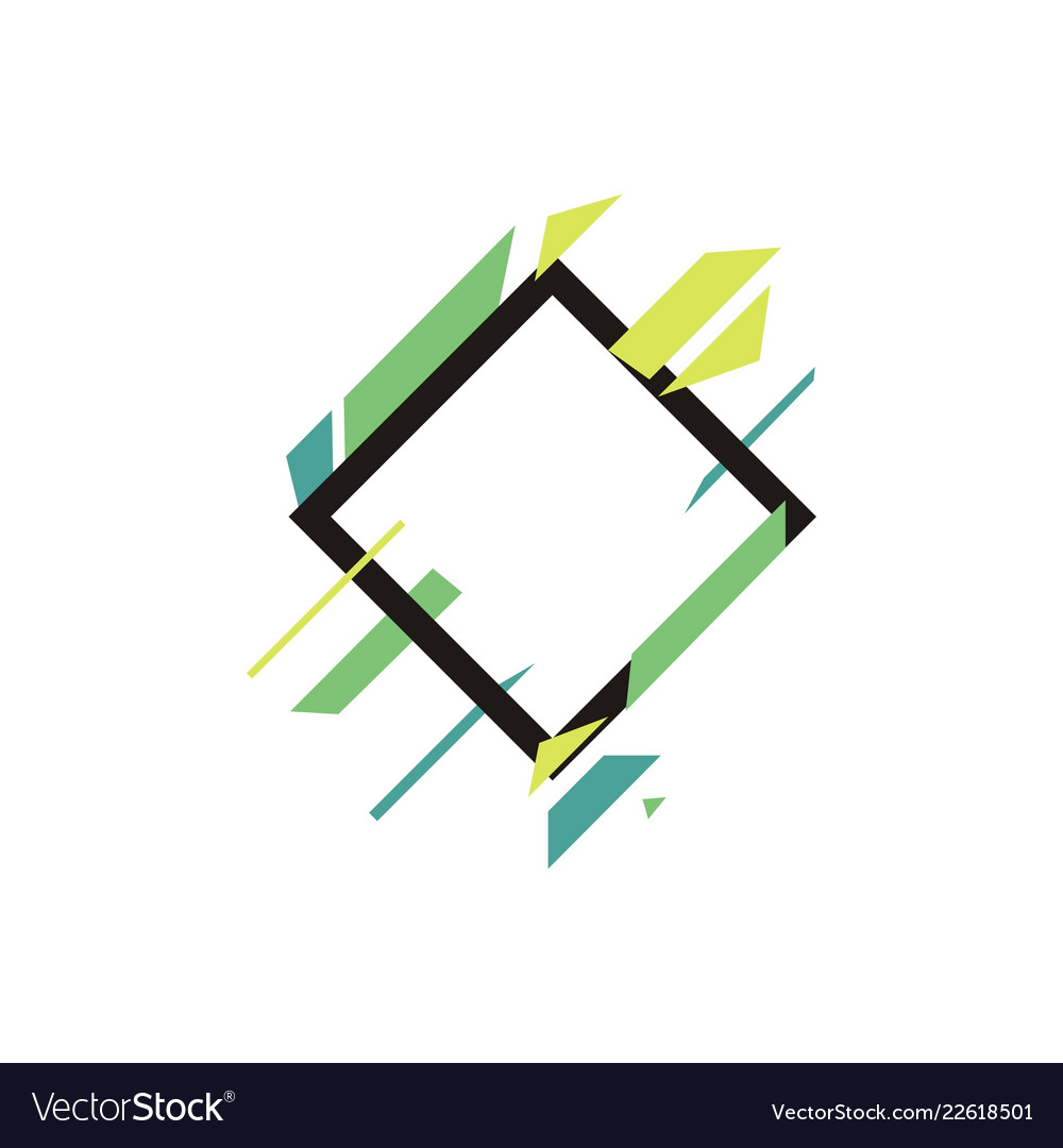 Geometric Banner Shape Royalty Free Vector Image