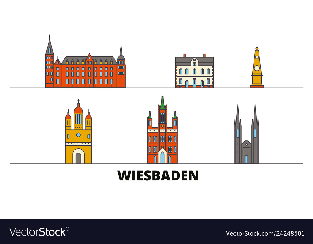 Germany wiesbaden flat landmarks