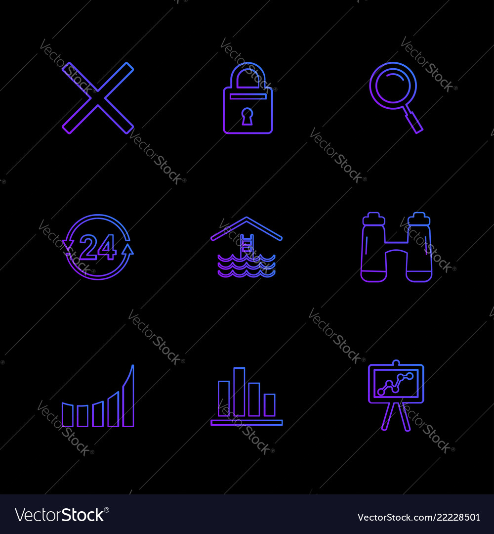 Lock search cross chart graph percentage