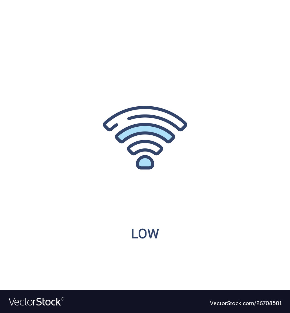 Low concept 2 colored icon simple line element