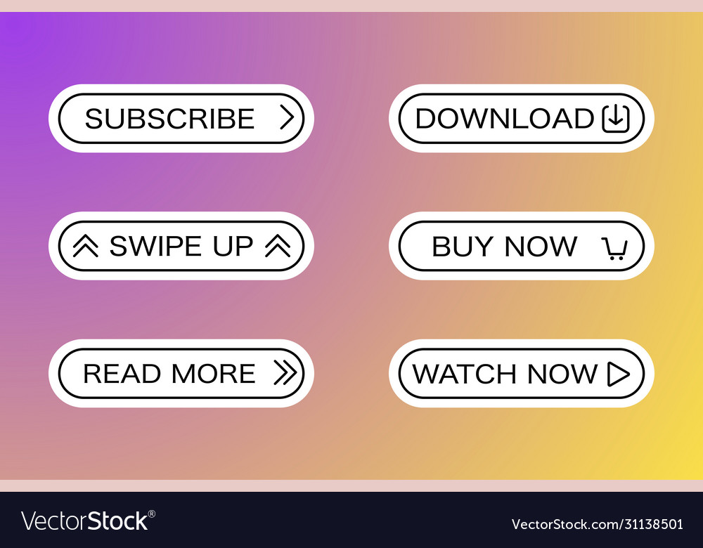 Modern web buttons banners colorful backdrop vector image Modern web buttons banners colorful backdrop