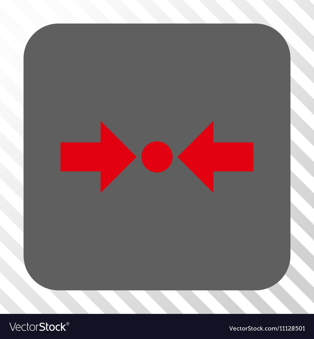 Pressure horizontal rounded square button
