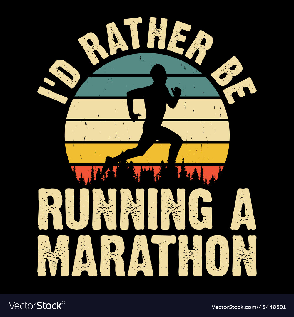 Runner Marathon Lauf T-Shirt Design