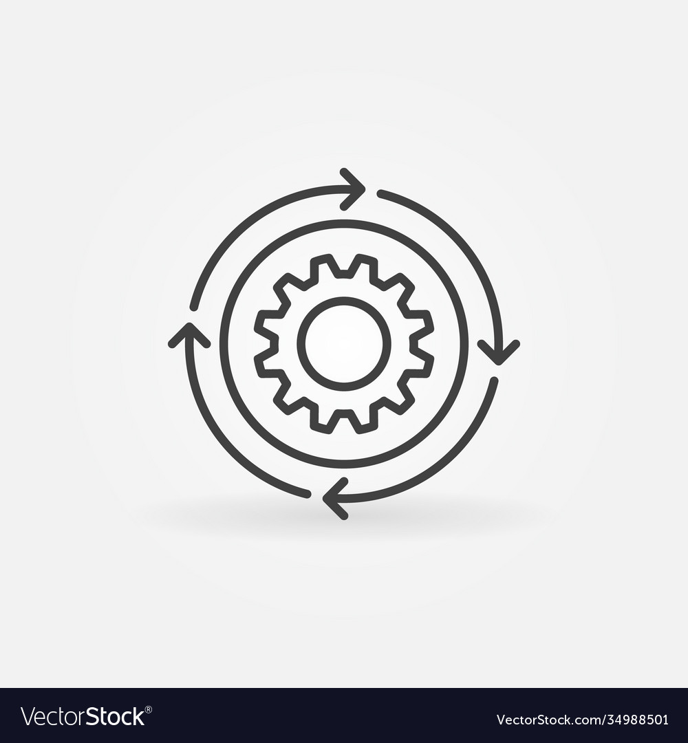 Settings and Setup Thin Line Icon