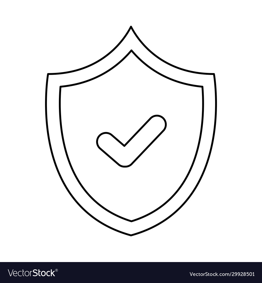 Shield with check mark security system
