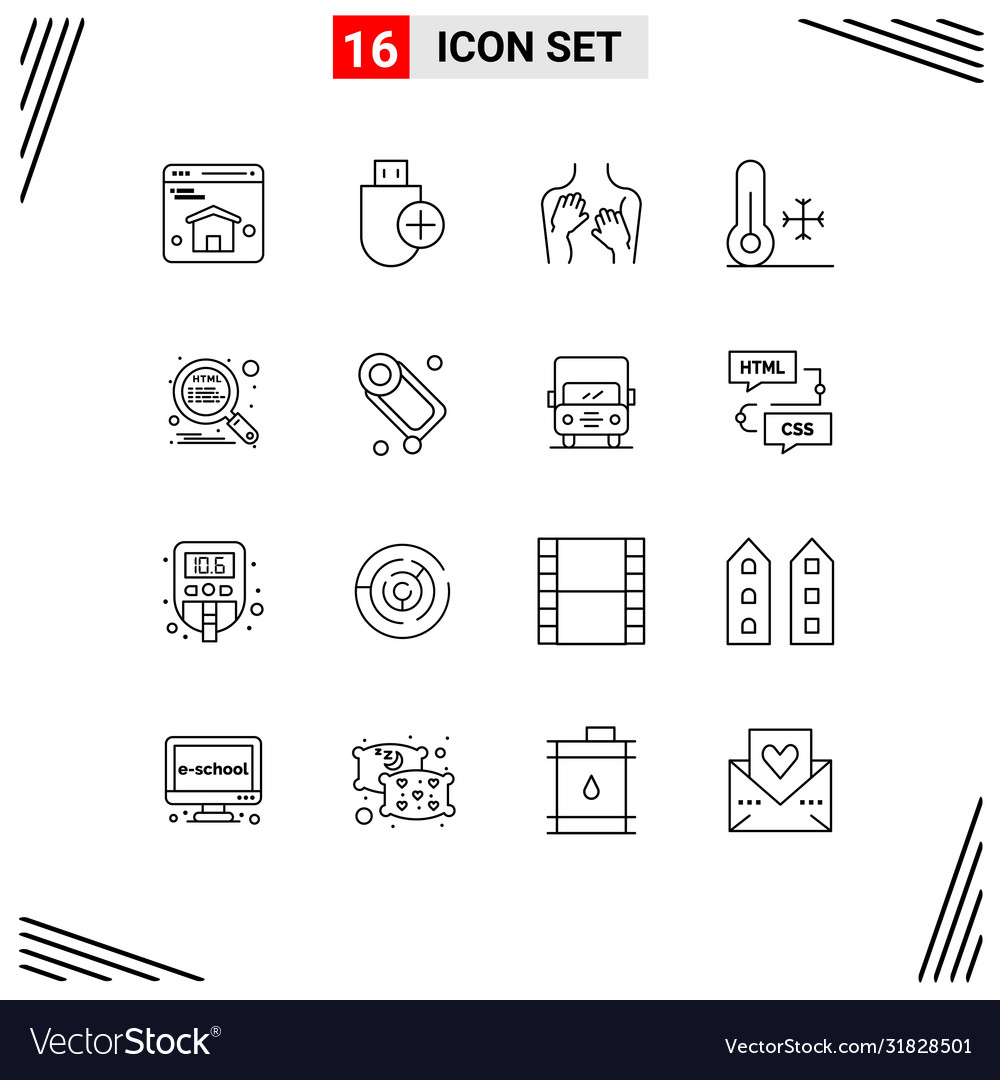 User interface pack 16 basic outlines html