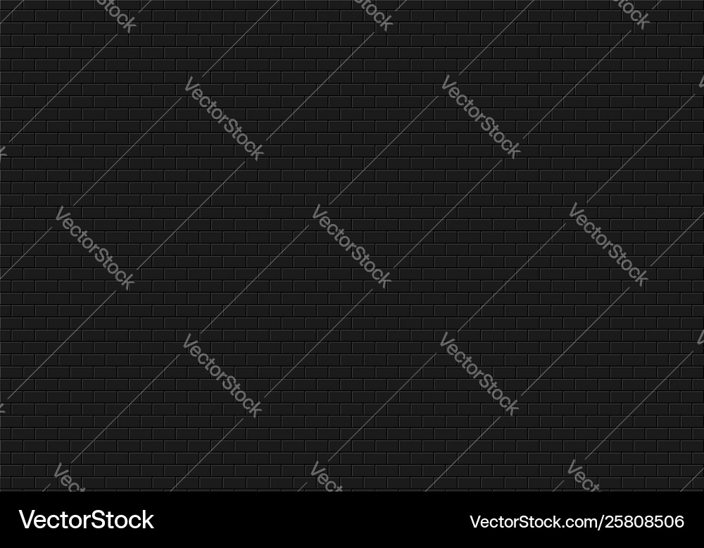 Black brick wall background bricks texture Vector Image