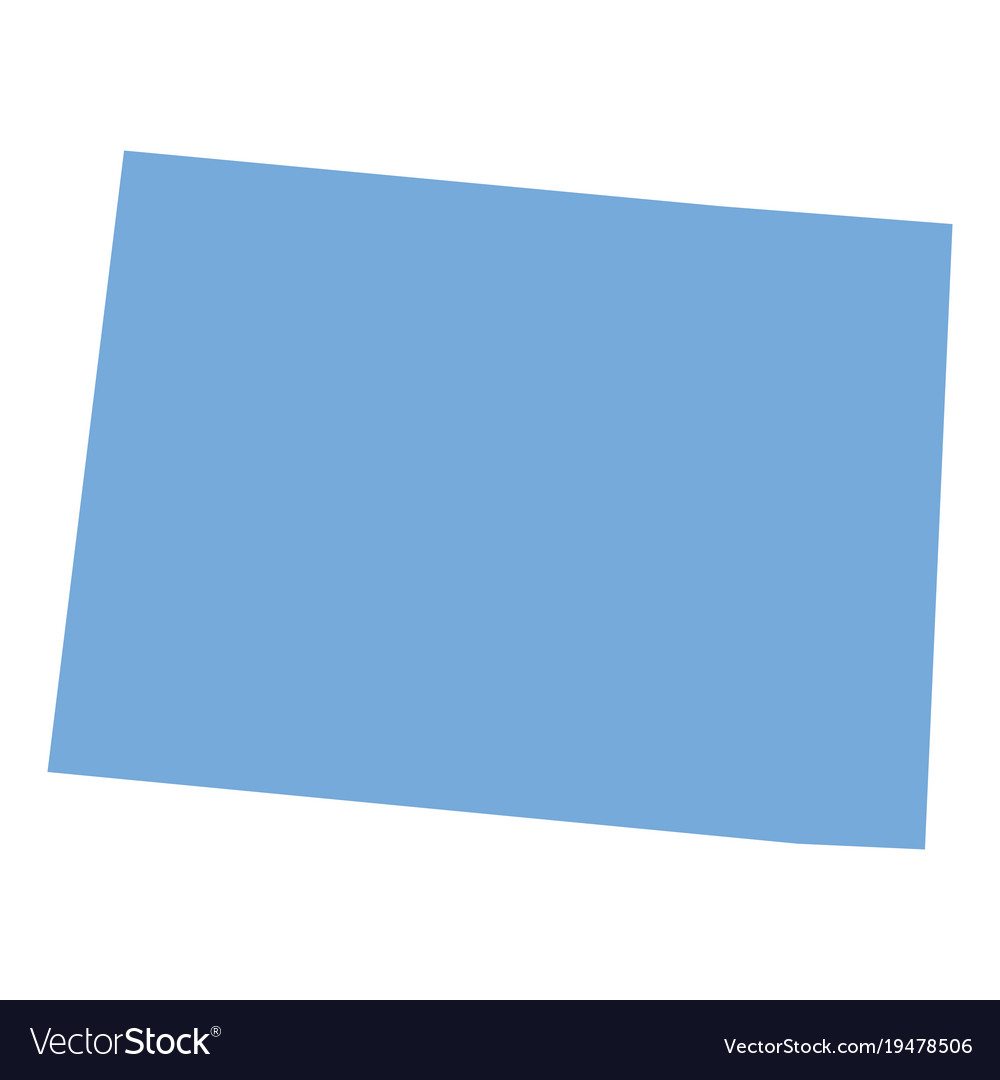 Colorado state map Royalty Free Vector Image - VectorStock