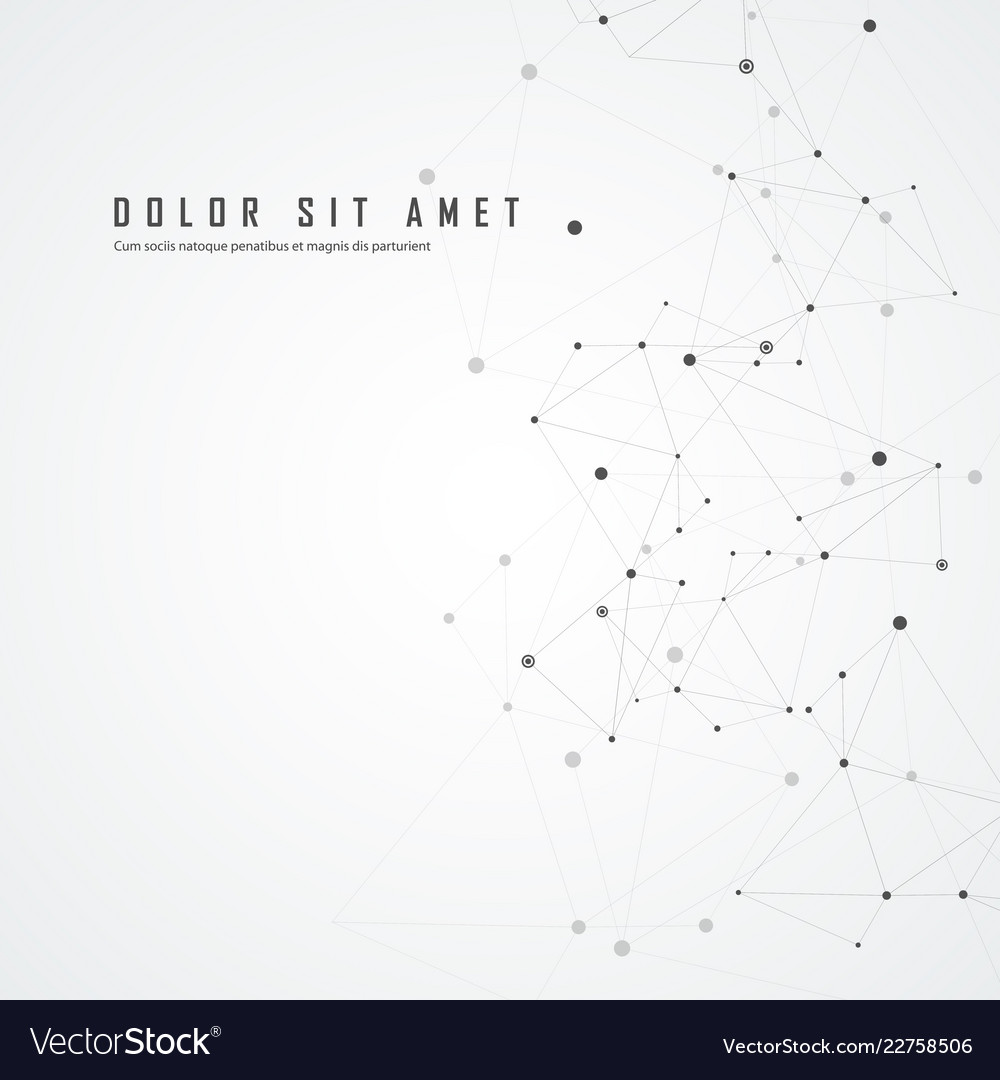 Vernetzte Punkte & Zeilen - Abstract Network