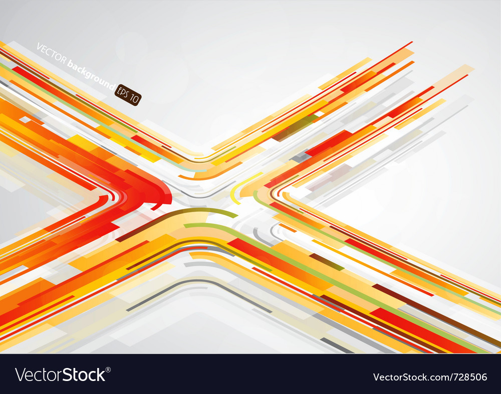 Dynamic Orange Line Pattern