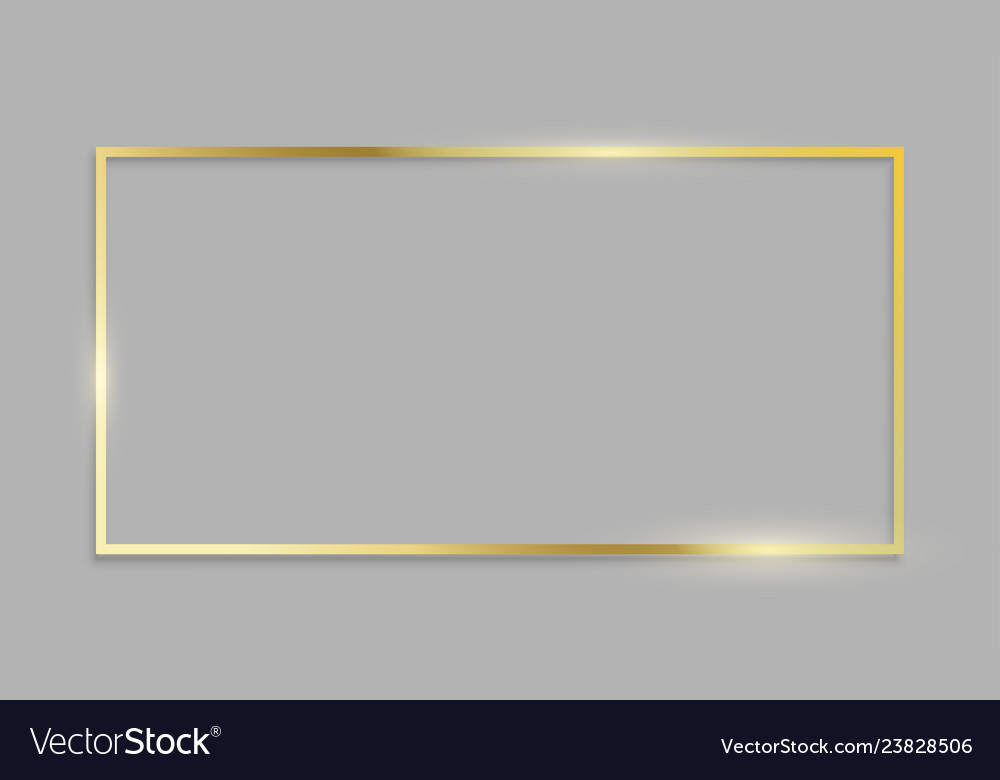 Golden photo frame png image transparent