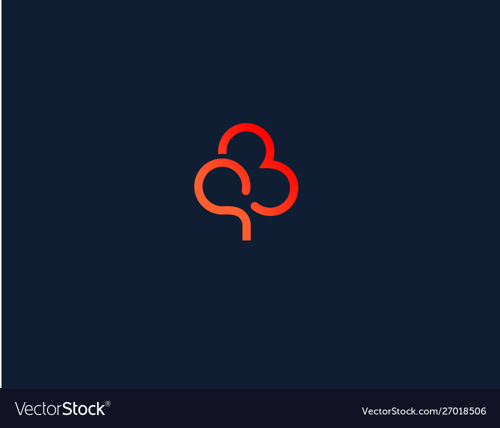 Modern Linear Tree Symbol