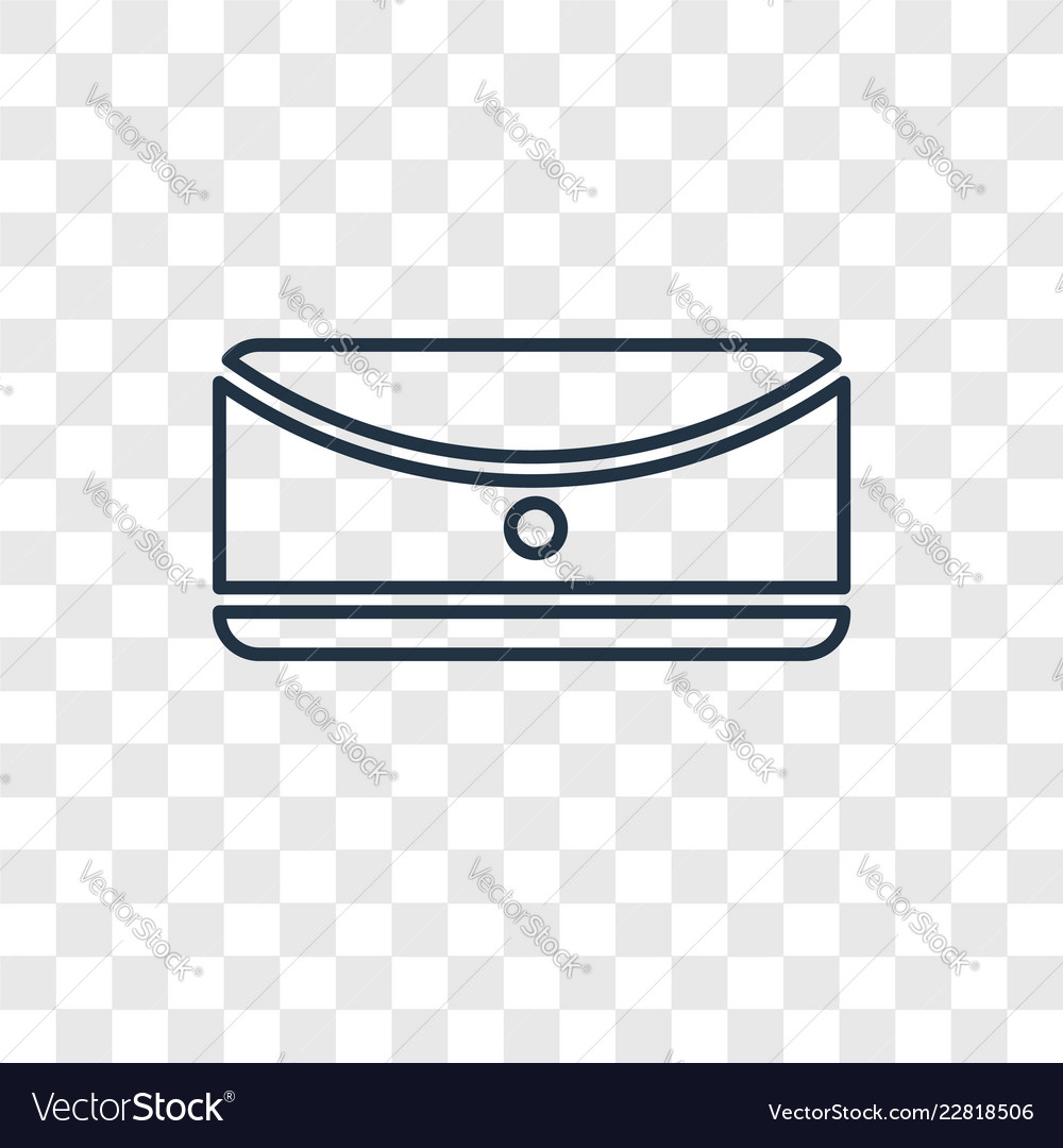 Rectangular concept linear icon isolated