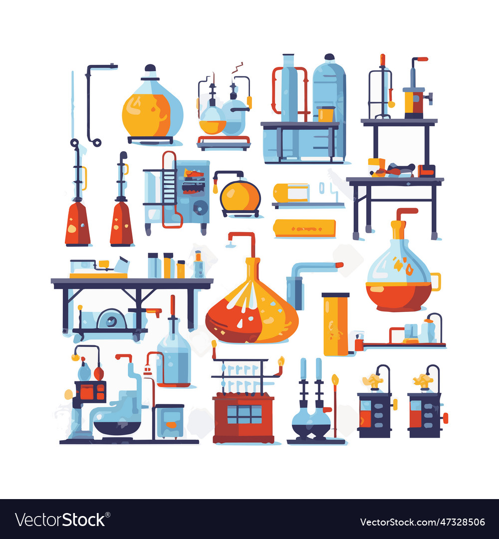 Scientists with simple characters Vector Image Scientists with simple characters