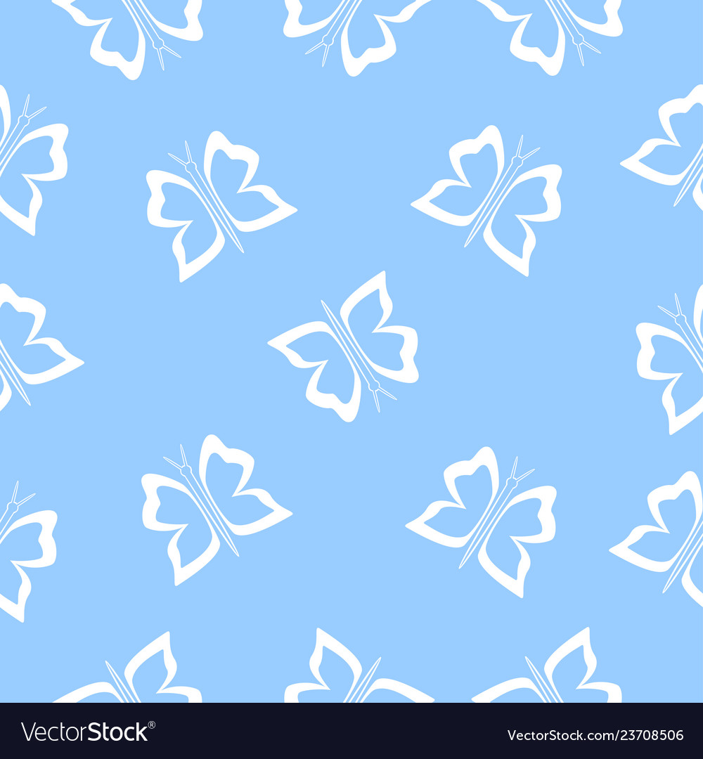 Seamless simple butterfly pattern