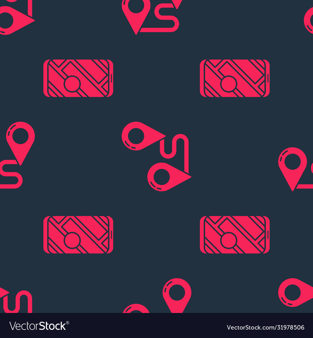 Set city map navigation and route location vector image Set city map navigation and route location