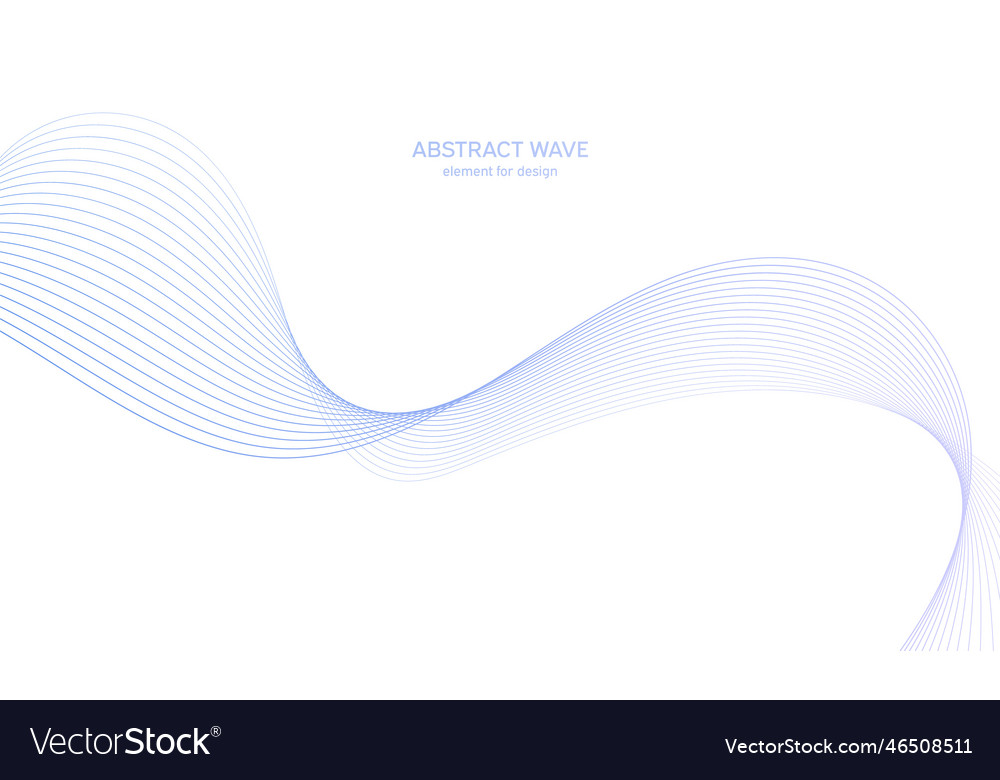 Abstract colorful wave element for design digital