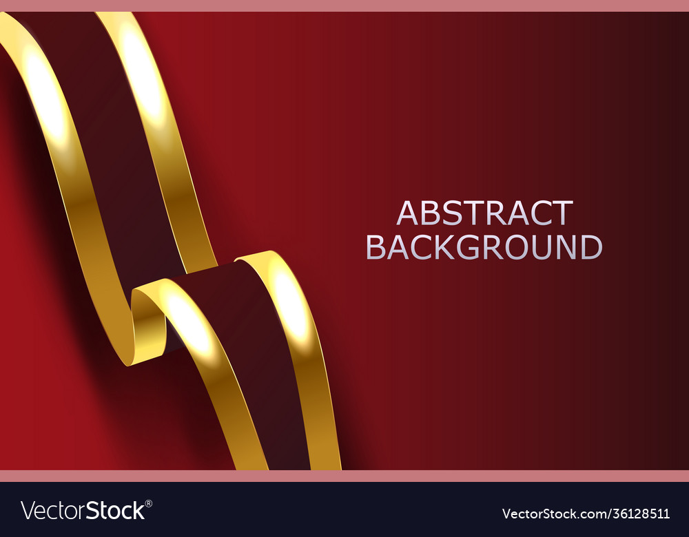 Abstract gold layered background with glow effect