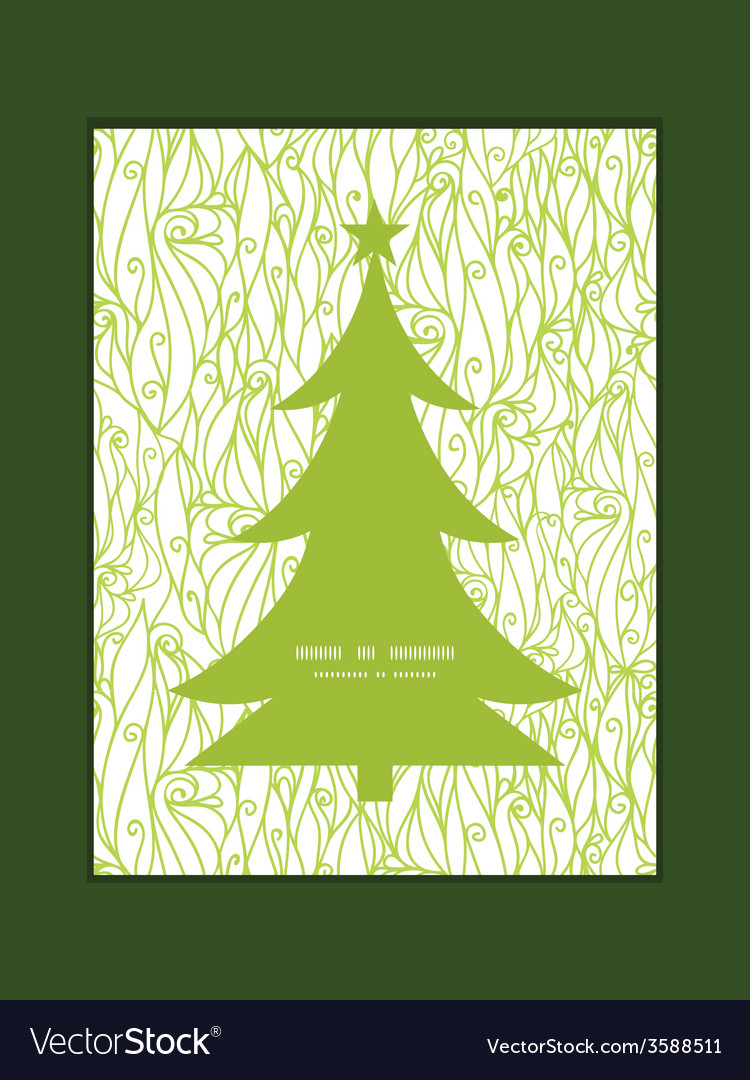 Abstrakte Dralls Textur Weihnachten Baum Silhouette