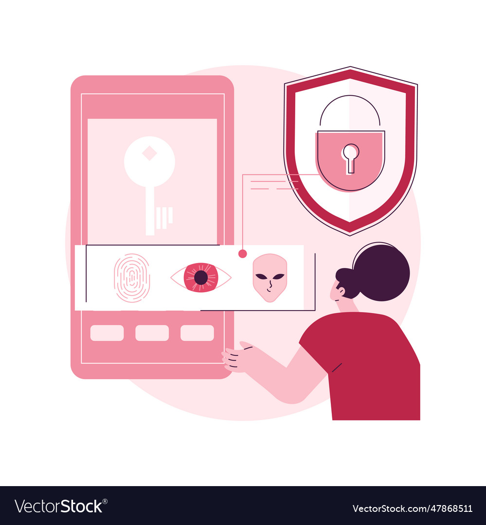 Access control system abstract concept Royalty Free Vector