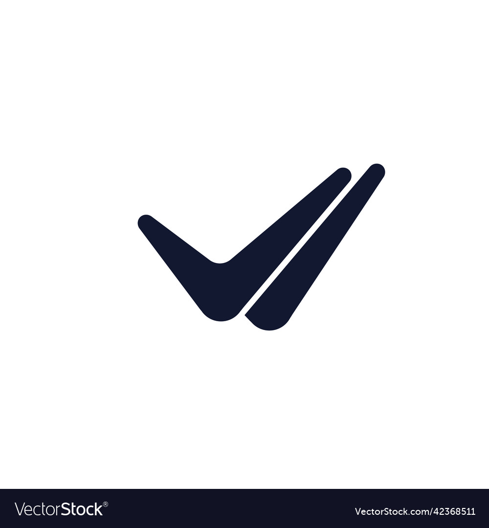 Check mark black read message done