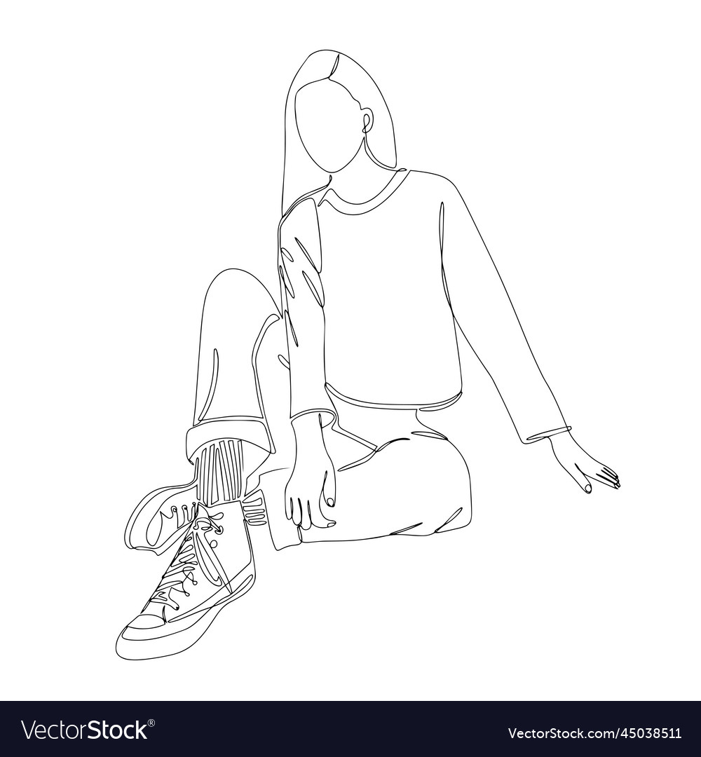 Continuous linear drawing or one line