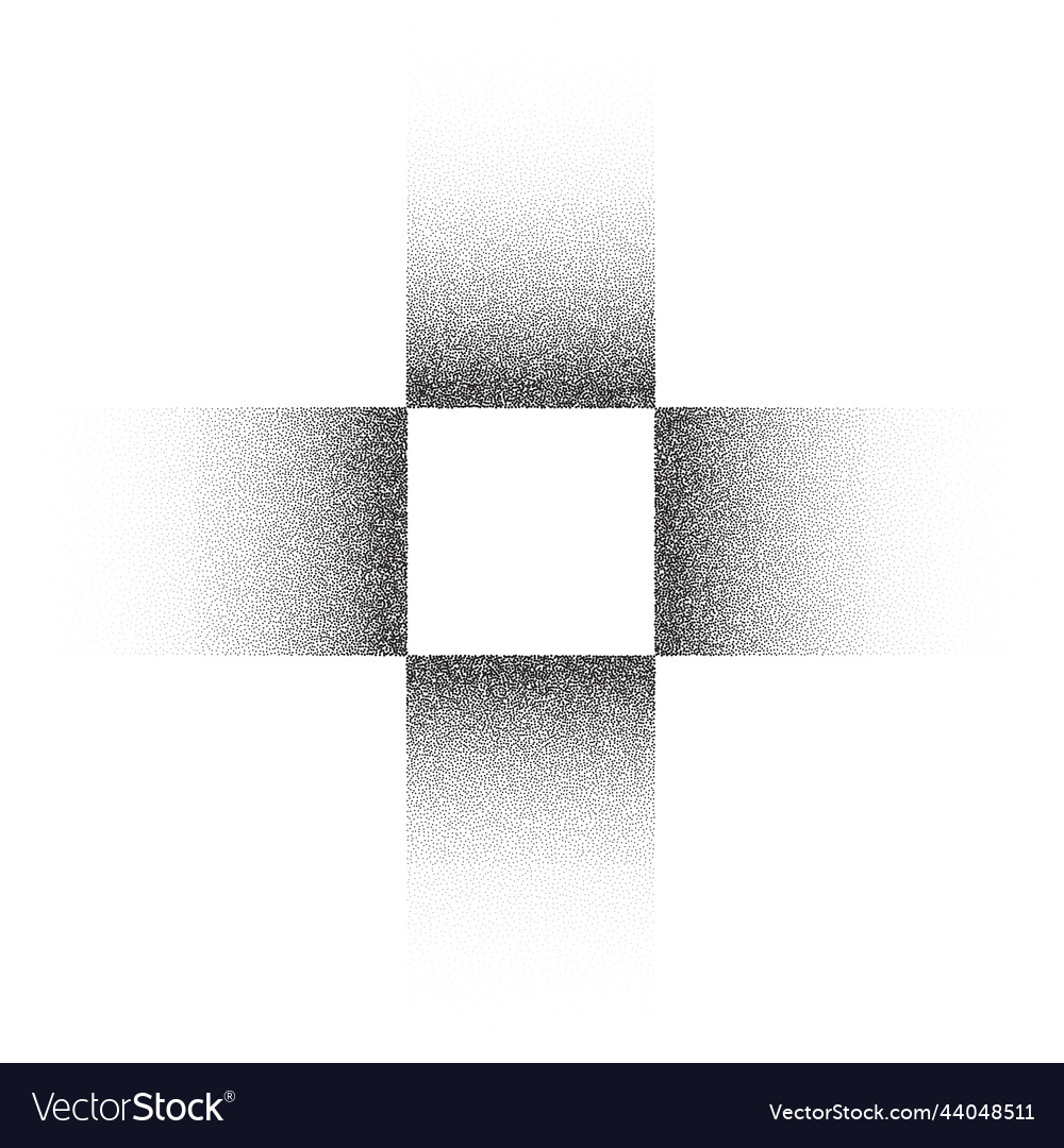 Dotwork square pattern background black noise