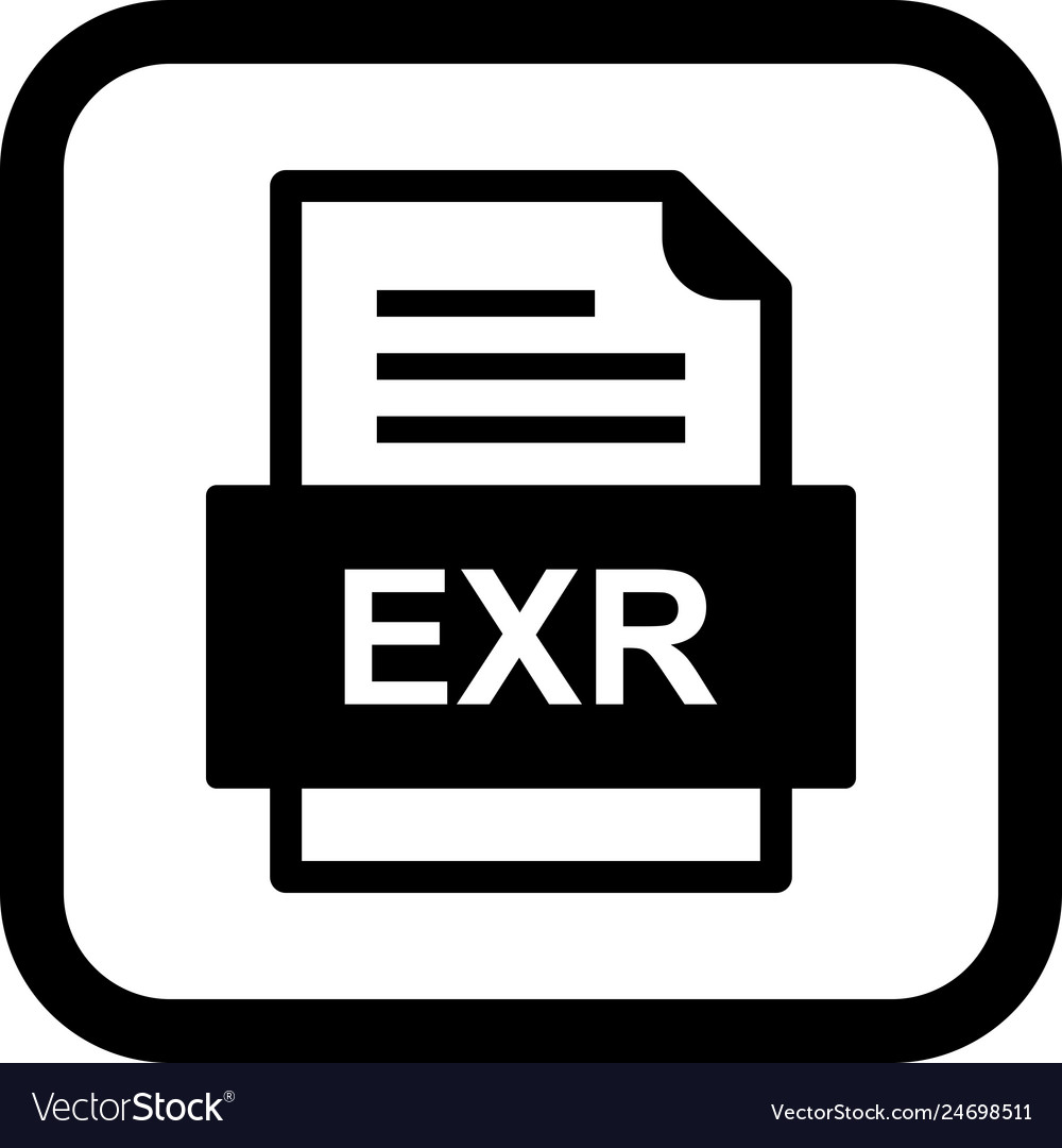 Exr file document icon