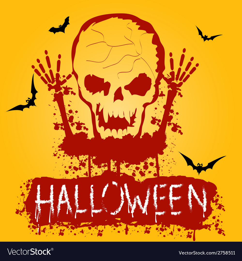 Halloween Zombie Party Poster