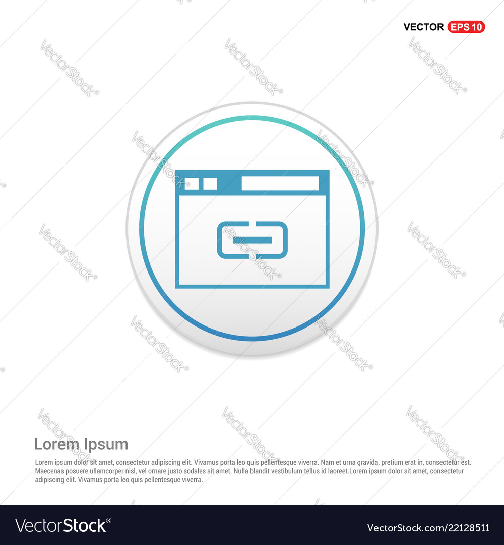 Interface icon - white circle button