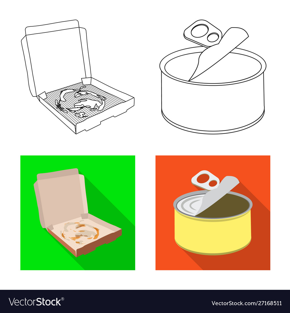 Isolated object refuse and junk symbol set