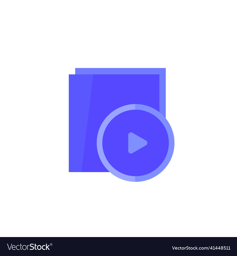 Presentation file icon on white