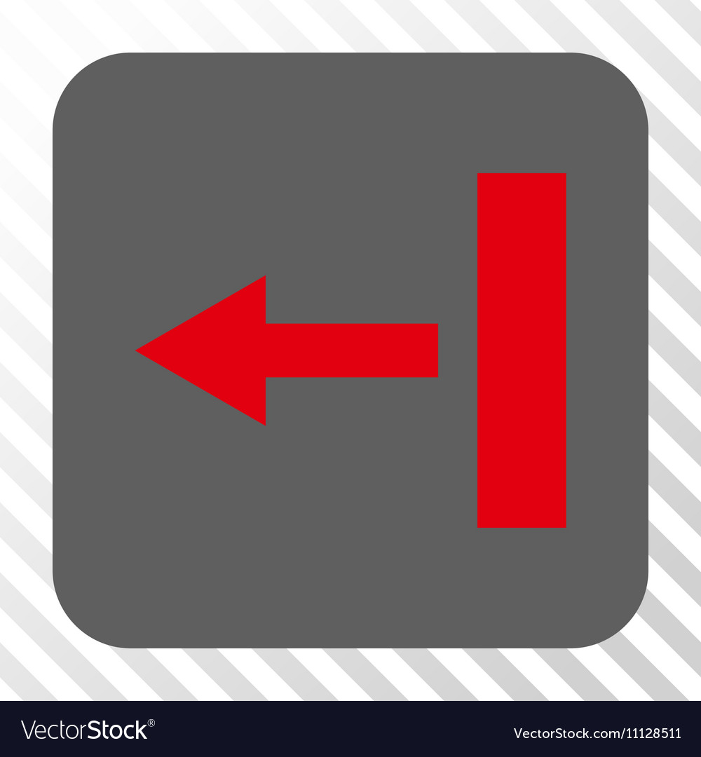 Pull left rounded square button