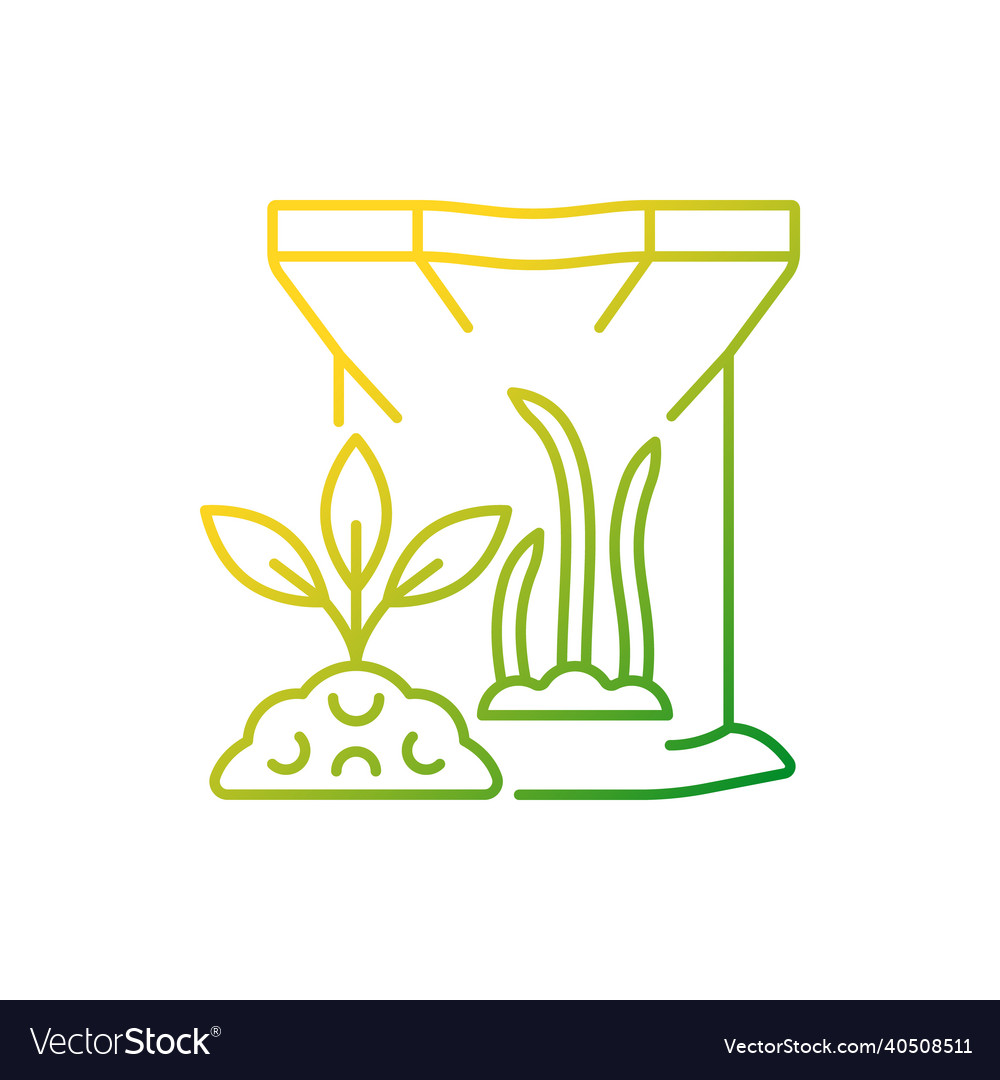Sapropel gradient linear icon vector image Sapropel gradient linear icon