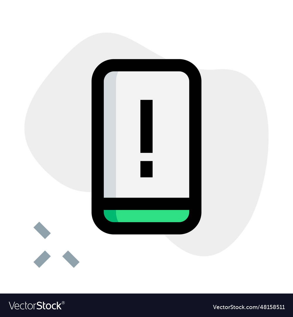 Smartphone generated message of alert