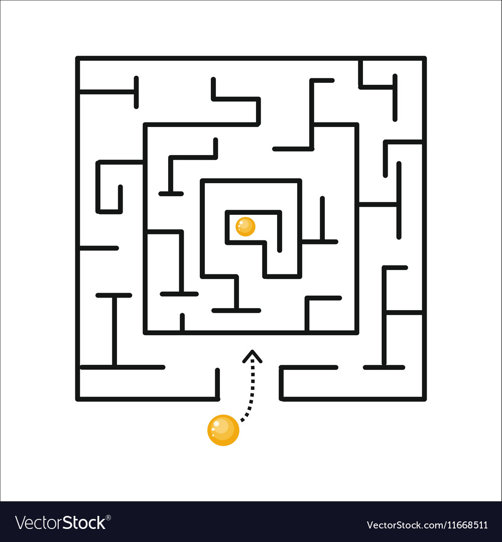 Strategy labyrinth shape design element