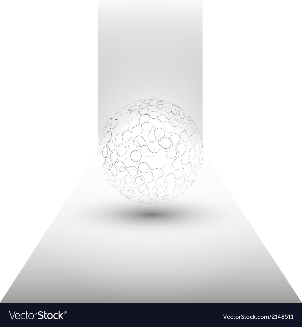 Transparent sphere background Royalty Free Vector Image