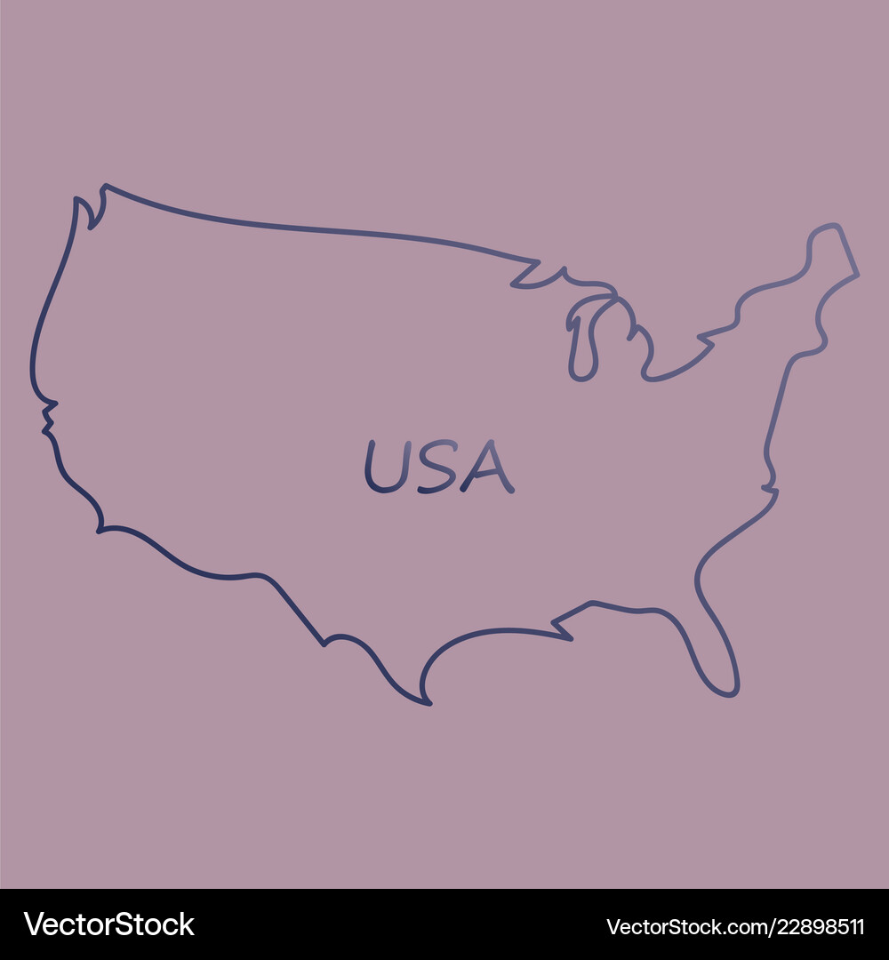 Usa map flag Royalty Free Vector Image - VectorStock
