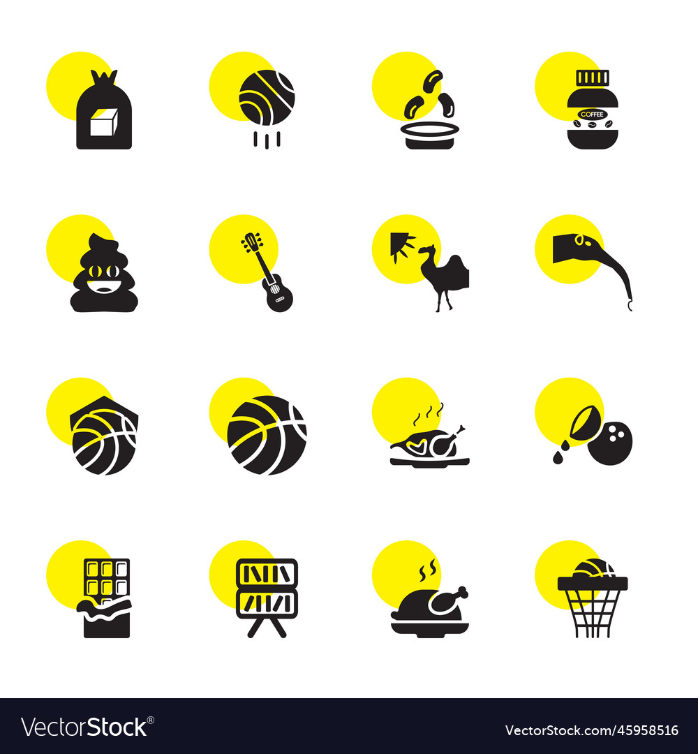 Brown icons Royalty Free Vector Image - VectorStock