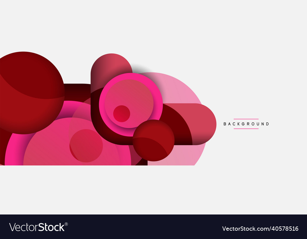Circle and round shapes abstract background Vector Image Circle and round shapes abstract background
