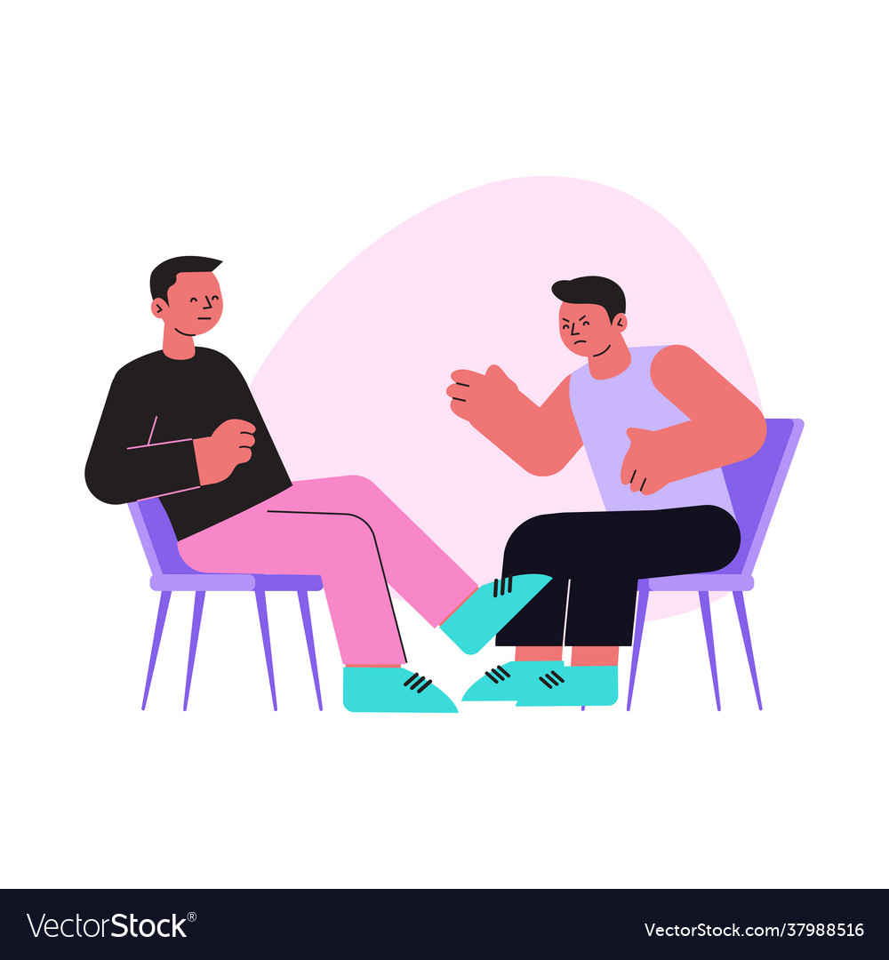 Flat psychologist Royalty Free Vector Image VectorStock