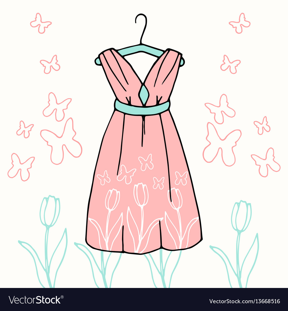 Floral background spring theme greeting card Vector Image