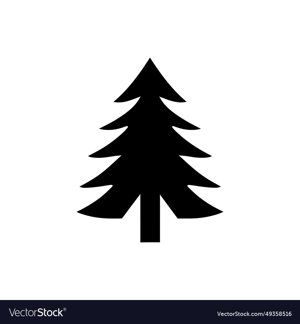Pine tree icon - simple