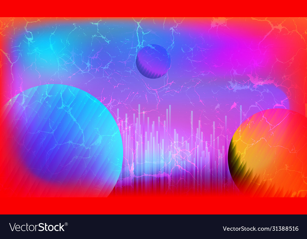 Retro Synthwave Nebula Background