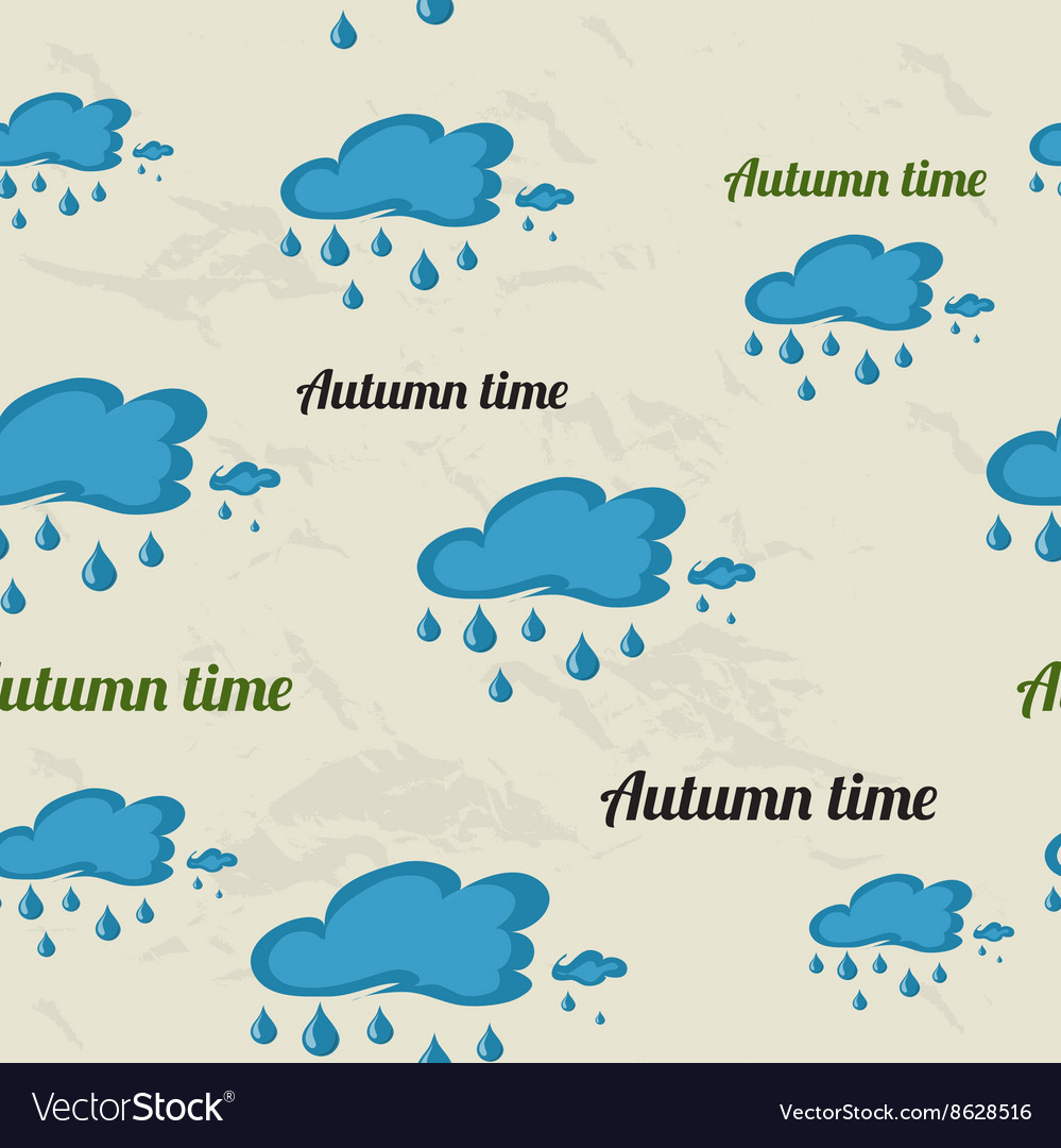 Seamless pattern with autumn elements